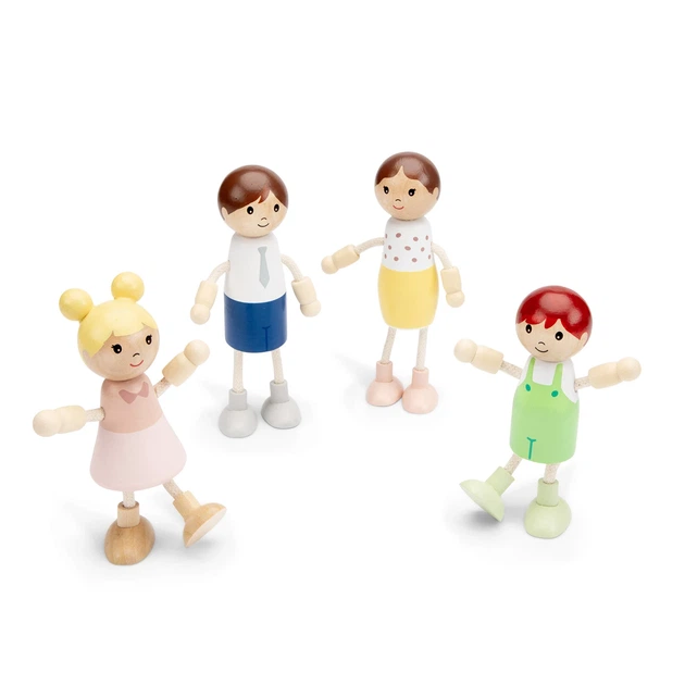 Набор деревянных кукол для кукольного домика, New Classic Toys - изображение 3
