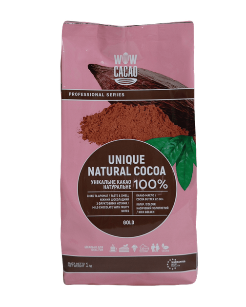 Какао порошок WOW CACAO натуральный 22/24 100% 1000 г (22241001) - Фото 1 Какао порошок WOW CACAO натуральный 22/24 100% 1000 г (22241001) - изображение 1
