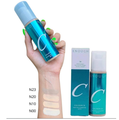 Тональный крем с тройным коллагеном Enough Collagen 3x Moisture Foundation SPF 15- 20, 100 мл - изображение 2