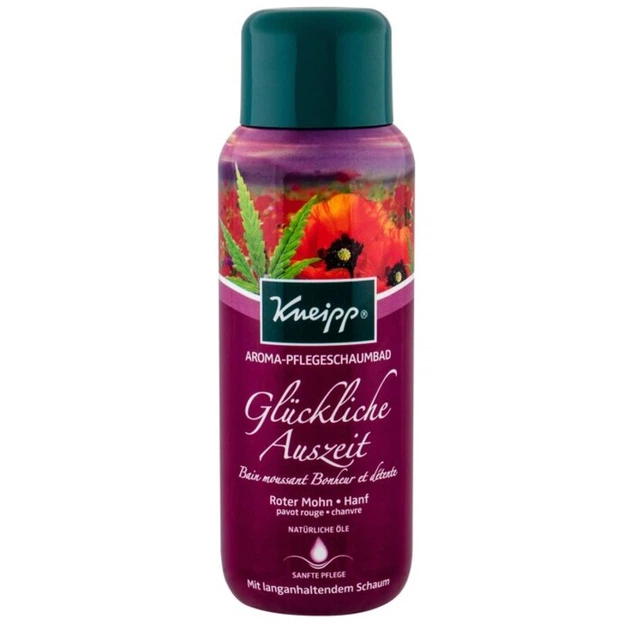 Пена для ванны Kneipp Red poppy and cannabis, 400 мл - Фото 1 Пена для ванны Kneipp Red poppy and cannabis, 400 мл - изображение 1