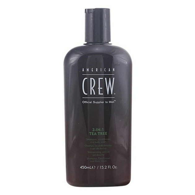 Шампунь, кондиционер и гель для душа 3-в-1 American Crew Tea Tree, 450 мл - Фото 2 Шампунь, кондиционер и гель для душа 3-в-1 American Crew Tea Tree, 450 мл - изображение 2