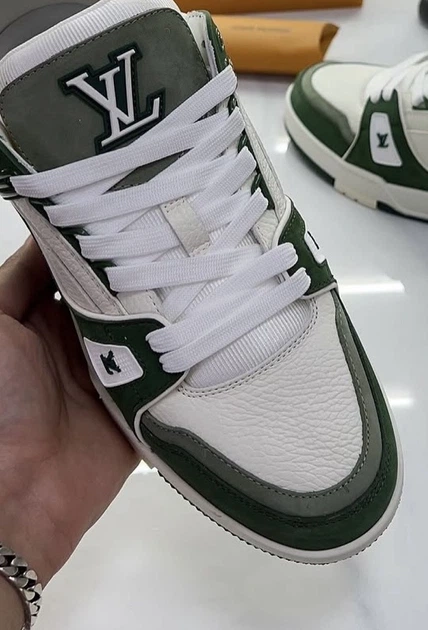 Кросівки Louis Vuitton Green Suede 43 - изображение 5