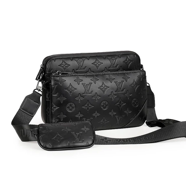 Мужская сумка LV LOUIS VUITTON ALPHA LV-007-BLK - Фото 3 Мужская сумка LV LOUIS VUITTON ALPHA LV-007-BLK - изображение 3