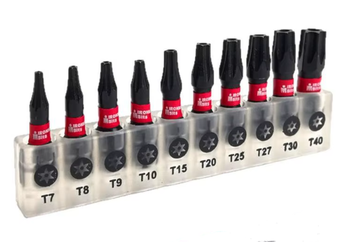 Набір біт Torx T7–T40 S2 25 мм (10 шт.) - Фото 1 Набір біт Torx T7–T40 S2 25 мм (10 шт.) - зображення 1