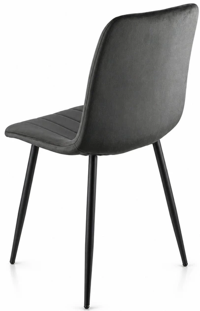 Стул/кресло на кухню PM-005 Perfect Home Графит Польша Sic Velluto 19 Graphite - изображение 4