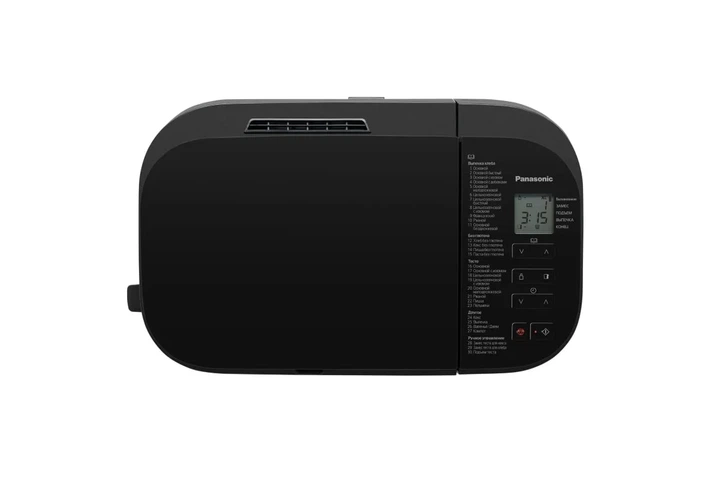 Хлебопечь Panasonic 550Вт, 30 программ, максимальный вес 125кг, прямоугольная форма, металлический корпус, черный цвет - изображение 7