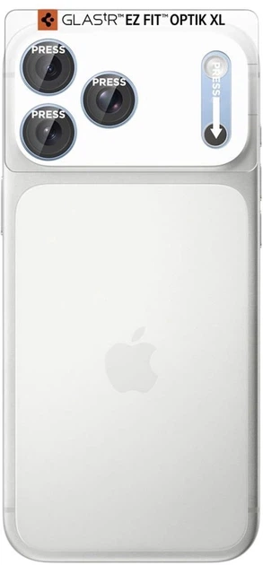 Защитное стекло Spigen Glas.Tr Camera EZ FIT Optik Pro XL для Apple iPhone 18 Pro Max Blue (8800337251708) - Фото 2 Защитное стекло Spigen Glas.Tr Camera EZ FIT Optik Pro XL для Apple iPhone 18 Pro Max Blue (8800337251708) - изображение 2