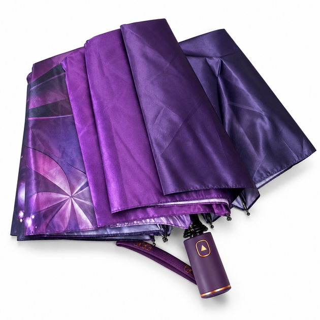 Женский зонт полуавтомат Три Слона 34037 VIOLET Satin, Фиолетовый - изображение 11