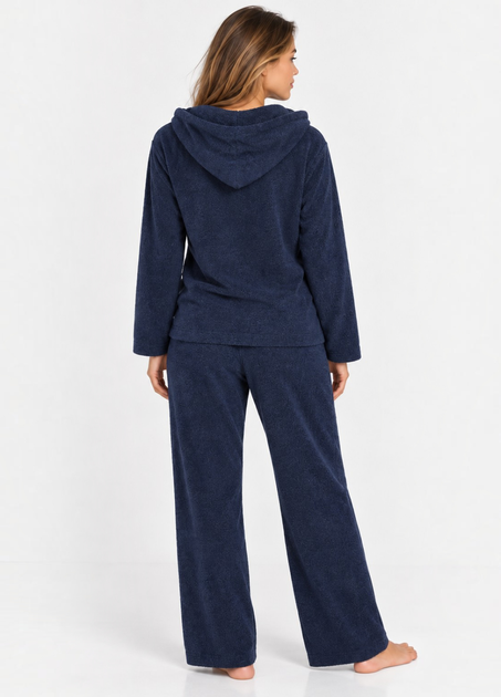 Жіночий плюшевий костюм для дому Primark Plush Pyjamas XS Комплект для дому та сну Темно-синій (10253) - Фото 4 Жіночий плюшевий костюм для дому Primark Plush Pyjamas XS Комплект для дому та сну Темно-синій (10253) - зображення 4
