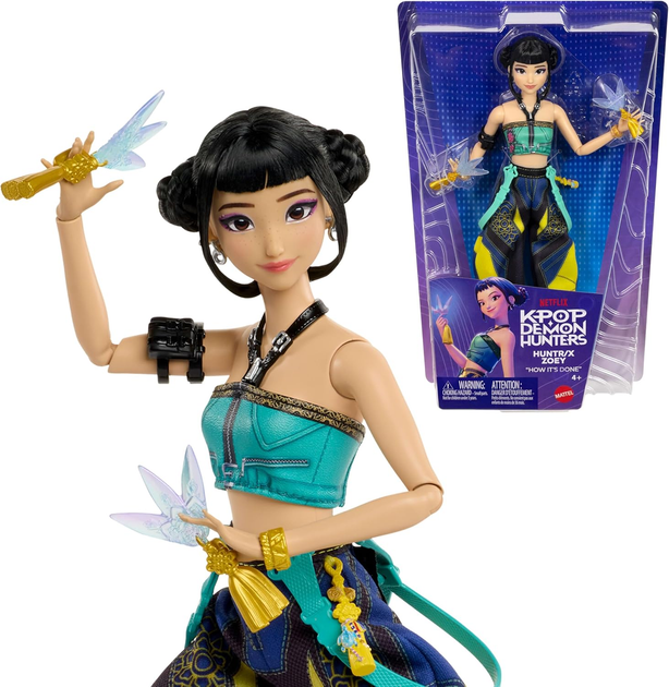 Лялька Зої Кейпоп - мисливиці на демонів Kpop Demon Hunters HUNTR/X Zoey Fashion Mattel (JRN37) (JRN37) - изображение 8