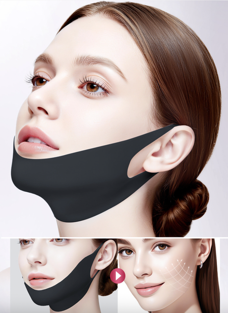 Колагенова V-Line маска для підтягнення обличчя SADOER Collagen V-Line Lifting Firming Black Face Mask з пептидами, 16 г, (X1-04028.black) - Фото 3 Колагенова V-Line маска для підтягнення обличчя SADOER Collagen V-Line Lifting Firming Black Face Mask з пептидами, 16 г, (X1-04028.black) - изображение 3