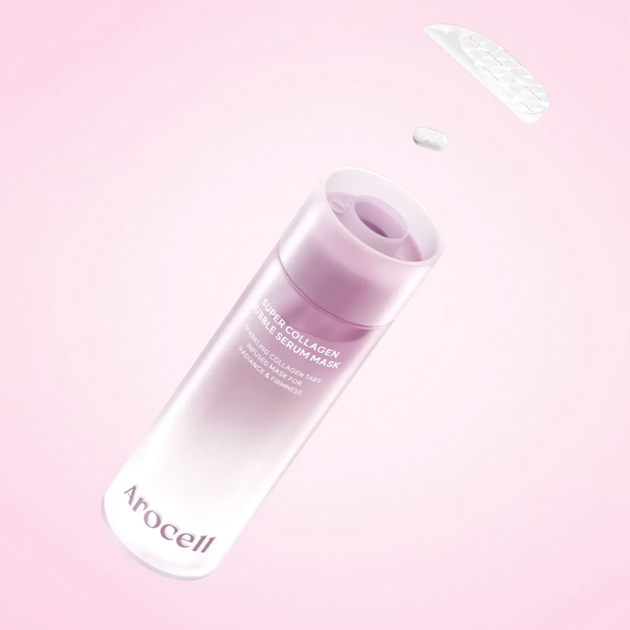 Пузырьковая сыворотка-маска с коллагеном AROCELL Collagen Bubble Serum Mask 90 г - изображение 2