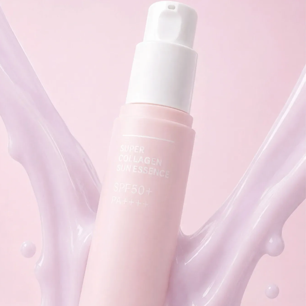 Сонцезахисна есенція для обличчя з колагеном SPF50+ PA++++ AROCELL Super Collagen Sun Essence 30 мл - зображення 4