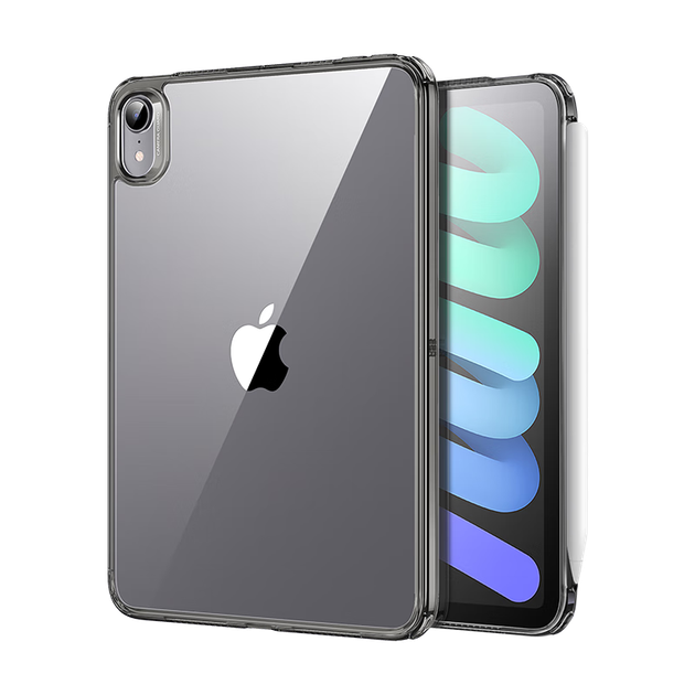 Чохол ESR [тонкий та не жовтіє] для iPad Mini 7/6, захисний чохол для нової моделі Mini 2024 року, ударостійкий, стійкий до вигину, прозорий жорсткий чохол з одним дном для планшета Apple A17Pro, чорний - изображение 4