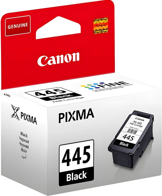 Картридж Canon PG-445 for TR4640/TS3340/TS3140 Black (8283B001) - Фото 1 Картридж Canon PG-445 for TR4640/TS3340/TS3140 Black (8283B001) - изображение 1