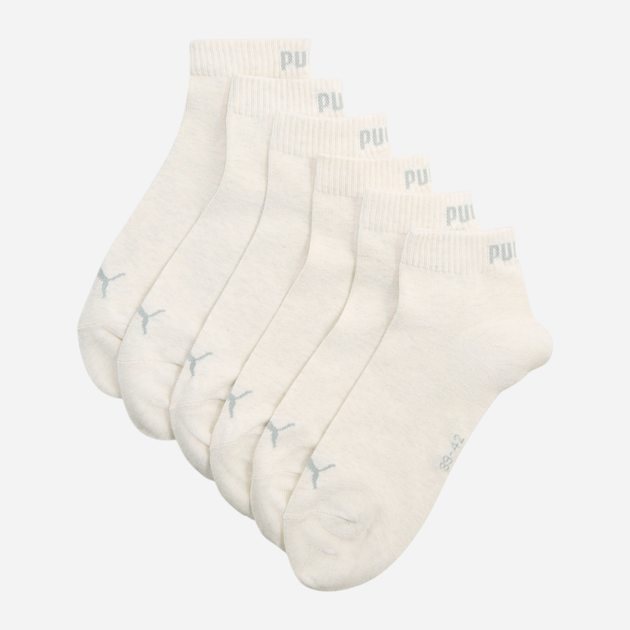 Набор мужских носков коротких хлопковых Puma Unisex Quarter Plain 3P 938589-01 39-42 3 пары Молочный (8720245637428) - Фото 1 Набор мужских носков коротких хлопковых Puma Unisex Quarter Plain 3P 938589-01 39-42 3 пары Молочный (8720245637428) - изображение 1
