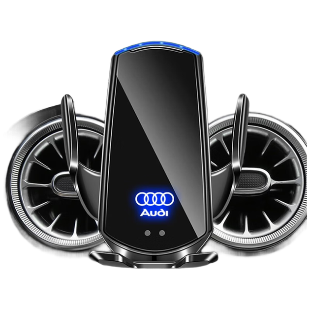 Автомобильный держатель для телефона Zhicheng для Audi A6L/A7, автоматическая беспроводная зарядка с датчиком, не блокирует вентиляционные отверстия. - изображение 4