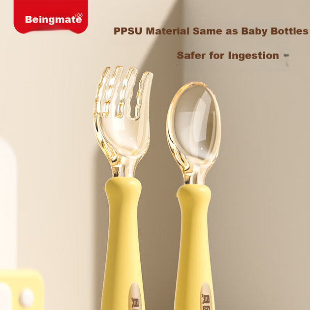 Детские столовые приборы Beingmate из PPSU, сгибающиеся - Фото 5 Детские столовые приборы Beingmate из PPSU, сгибающиеся - изображение 5