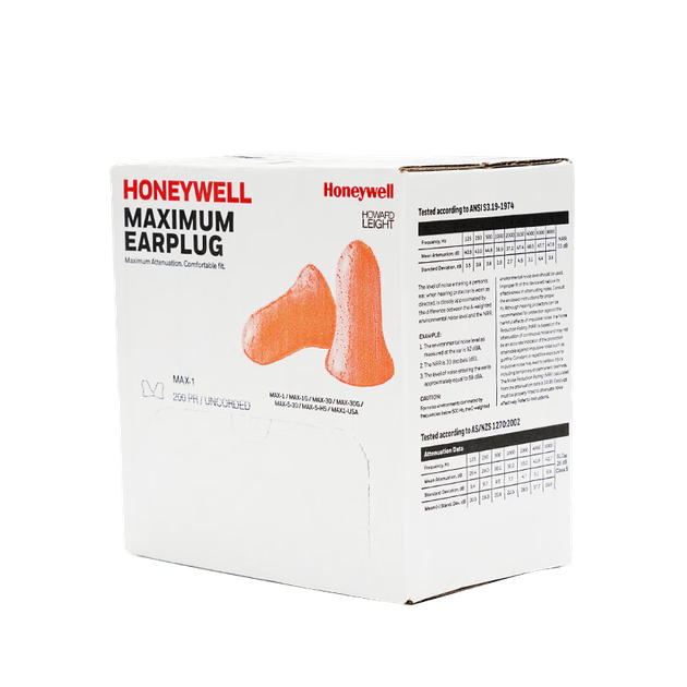 Беруши Honeywell MAX-1, 200 пар, шумоподавление, защита от шума, звукоизоляция для сна, работы, завода, мастерской, дома, большая упаковка. - Фото 4 Беруши Honeywell MAX-1, 200 пар, шумоподавление, защита от шума, звукоизоляция для сна, работы, завода, мастерской, дома, большая упаковка. - изображение 4