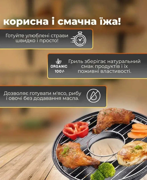 Сковорода гриль Benson з антипригарним покриттям для приготування шашлику і риби, гриль-сковорода для овочів, сковорода для барбекю, професійна сковорода для грилю - Фото 4 Сковорода гриль Benson з антипригарним покриттям для приготування шашлику і риби, гриль-сковорода для овочів, сковорода для барбекю, професійна сковорода для грилю - изображение 4