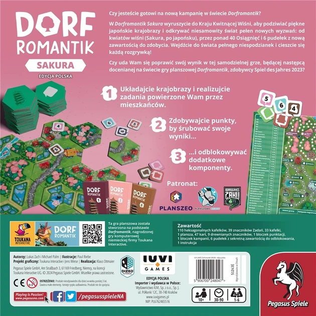 Gra planszowa IUVI Games Dorfromantik: Sakura (5906700248047) - Zdjęcie 5 Gra planszowa IUVI Games Dorfromantik: Sakura (5906700248047) - obraz 5