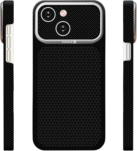Панель Evelatus Carbon Premium MagSafe для Apple iPhone 15 Black (4752192110680) - Фото 2 Панель Evelatus Carbon Premium MagSafe для Apple iPhone 15 Black (4752192110680) - зображення 2