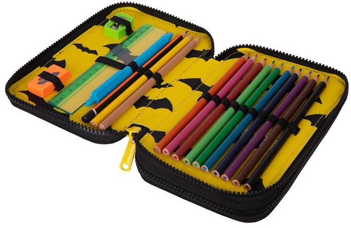 Пенал з наповненням CoolPack Jumper 2 Darker Night 2 відділення 35 предметів 19.5x12.5x5 см (5903686325847) - Фото 2 Пенал з наповненням CoolPack Jumper 2 Darker Night 2 відділення 35 предметів 19.5x12.5x5 см (5903686325847) - зображення 2