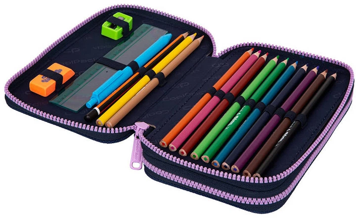 Пенал з наповненням CoolPack Jumper 2 Oh My Dear 2 відділення 35 предметів 19.5x12.5x5 см (5903686323720) - Фото 2 Пенал з наповненням CoolPack Jumper 2 Oh My Dear 2 відділення 35 предметів 19.5x12.5x5 см (5903686323720) - зображення 2