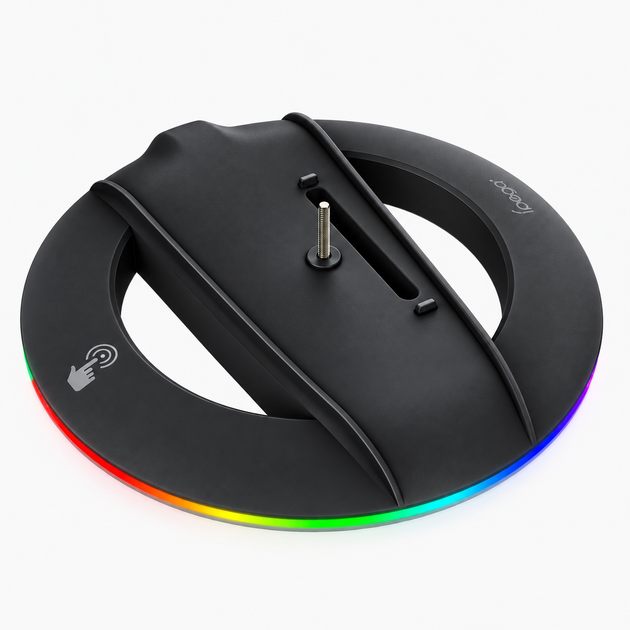 Подставка Ipega для PS5 slim/pro вертикальная с RGB подсветкой Черный (1016-219-00) - Фото 1 Подставка Ipega для PS5 slim/pro вертикальная с RGB подсветкой Черный (1016-219-00) - изображение 1