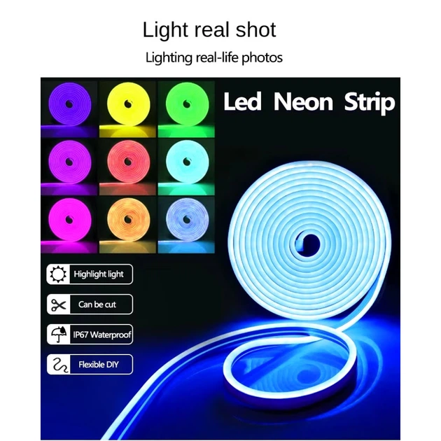 Неонова стрічка 5м Neon RGB-IC з пультом з Bluetooth додатком - зображення 5