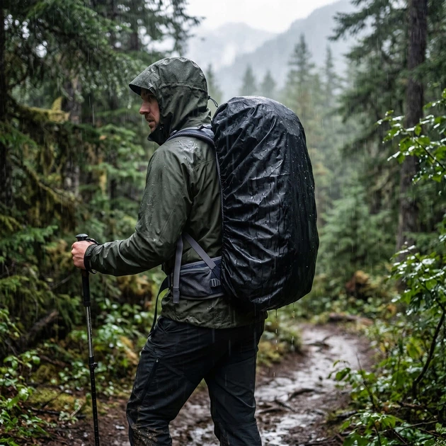 Рюкзак туристичний Springos 60 л CS0129 Navy Blue/Grey - зображення 4