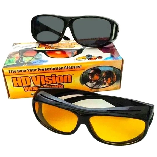 Очки 2 в 1 HD Vision, антиблики для водителей - Фото 1 Очки 2 в 1 HD Vision, антиблики для водителей - изображение 1