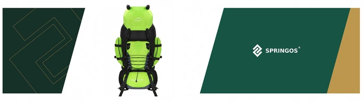 Рюкзак туристичний Springos 90 л CS0131 Black/Green - зображення 15