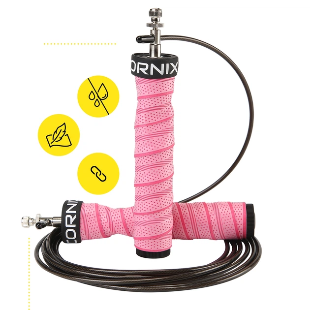 Скоростная скакалка для кроссфита Cornix Speed Rope Pro XR-0520 Pink - Фото 7 Скоростная скакалка для кроссфита Cornix Speed Rope Pro XR-0520 Pink - изображение 7