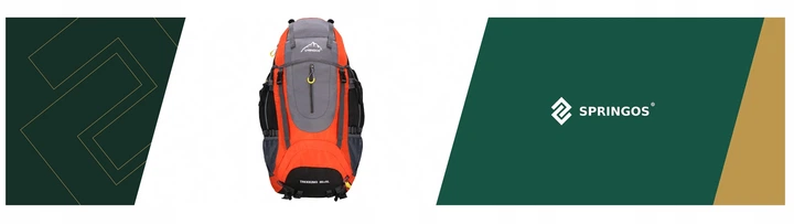 Туристический рюкзак Springos 70 л CS0128 Black/Grey/Orange - Фото 15 Туристический рюкзак Springos 70 л CS0128 Black/Grey/Orange - изображение 15