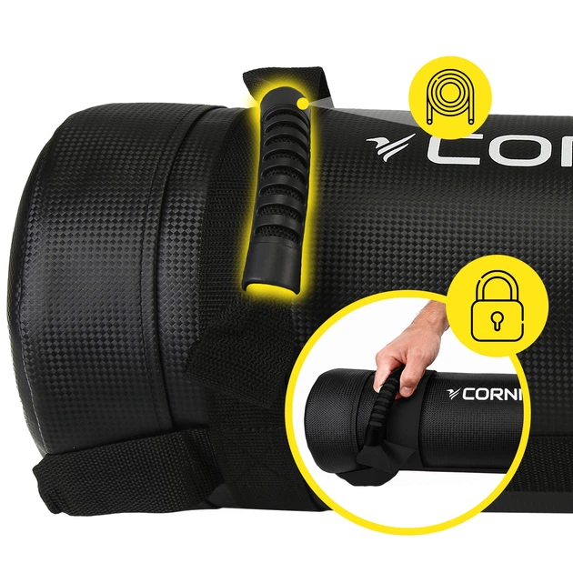 Мішок для кросфіту Cornix 25 кг тренувальний XR-0552 Black - зображення 8