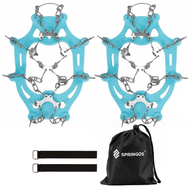 Ледоходы (ледоступы) на обувь Springos Size L CS0167 Sky Blue - Фото 1 Ледоходы (ледоступы) на обувь Springos Size L CS0167 Sky Blue - изображение 1