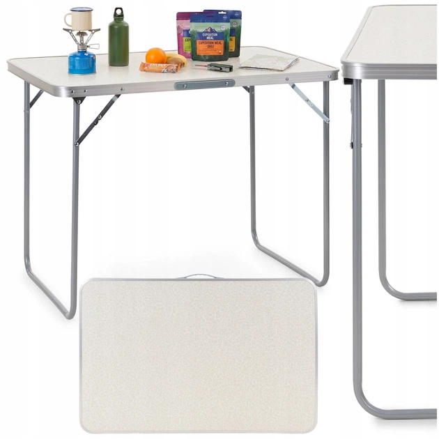 Кемпинговый стол Springos 90 x 60 см складной CS0177 White - Фото 1 Кемпинговый стол Springos 90 x 60 см складной CS0177 White - изображение 1