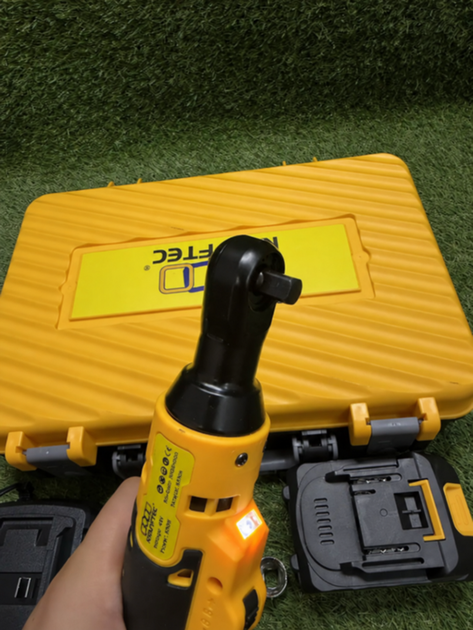 Аккумуляторный угловой гайковерт Krafftec Germany DCF512N 48V/6Ah Ударный бесщеточный гайковерт с двумя АКБ для авто 170 Нм - изображение 6