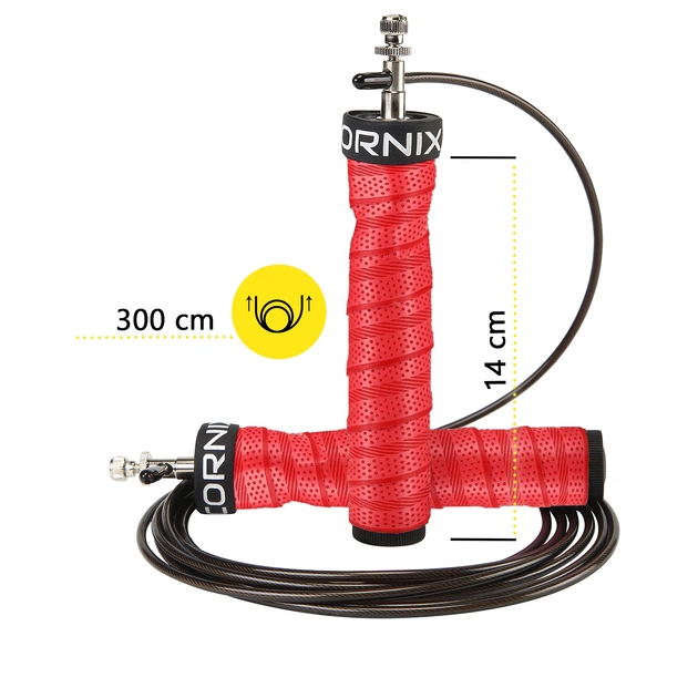 Скоростная скакалка для кроссфита Cornix Speed Rope Pro XR-0519 Red - Фото 4 Скоростная скакалка для кроссфита Cornix Speed Rope Pro XR-0519 Red - изображение 4