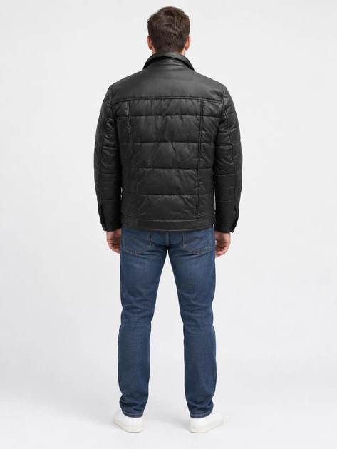 Чоловіча шкіряна куртка Levi's Strauss & Co., Чорна, розмір L - Фото 2 Чоловіча шкіряна куртка Levi's Strauss & Co., Чорна, розмір L - изображение 2