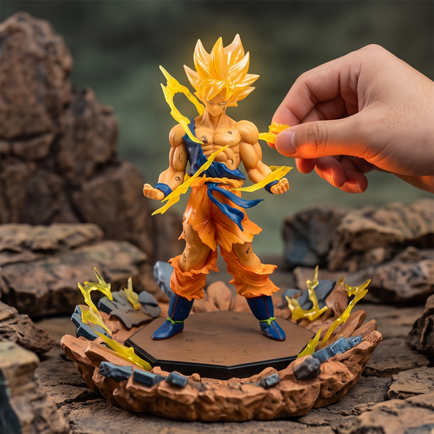 Фігурка аніме Сон Гоку колекційна, статуэтка Dragon Ball Son Goku 16 см з підставкою і коробкою ПВХ пластик - зображення 5