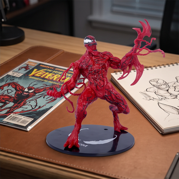 Фигурка аниме Карнадж, коллекционная статуэтка Marvel Веном 20 см из ПВХ, подарочная фигурка для детей Красный - Фото 3 Фигурка аниме Карнадж, коллекционная статуэтка Marvel Веном 20 см из ПВХ, подарочная фигурка для детей Красный - изображение 3