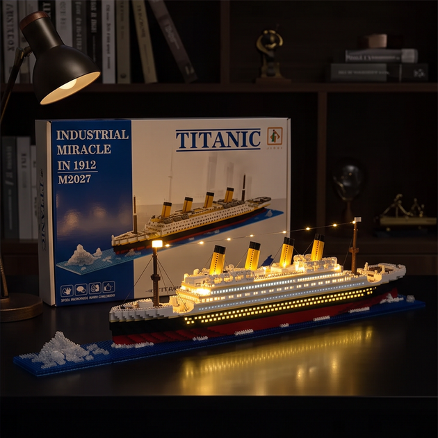 Конструктор Титанік великий лайнер Titanic з 1855 деталей 32 см з ABS пластику – розвивальний набір для дітей - Фото 5 Конструктор Титанік великий лайнер Titanic з 1855 деталей 32 см з ABS пластику – розвивальний набір для дітей - зображення 5