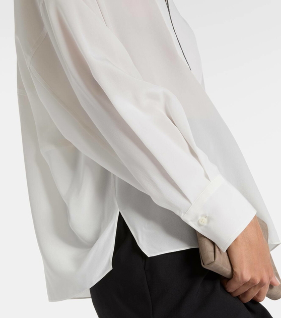 Блуза жіноча Brunello Cucinelli L Білий - изображение 5