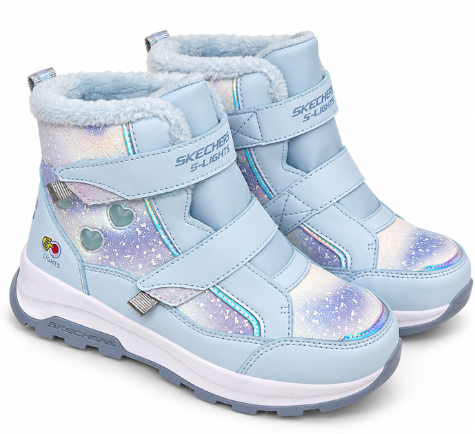 Подростковые ботинки для девочки Skechers S-Lights Storm Blazer Waterproof голубые 36 (6929953783029) (23 см) - Фото 1 Подростковые ботинки для девочки Skechers S-Lights Storm Blazer Waterproof голубые 36 (6929953783029) (23 см) - изображение 1