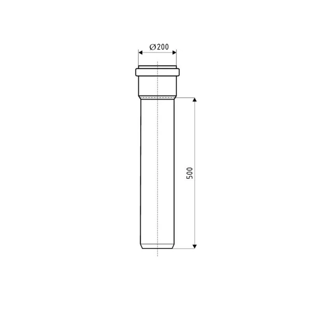Труба канализационная Ostendorf-OSMA KG System d200×500 мм, наружная, SN4 (SD00058109) - Фото 2 Труба канализационная Ostendorf-OSMA KG System d200×500 мм, наружная, SN4 (SD00058109) - изображение 2