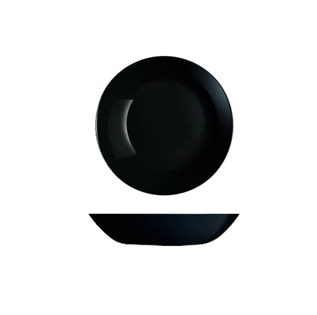 Тарелка суповая Luminarc P0787 Diwali Black чёрная 200 мм - Фото 1 Тарелка суповая Luminarc P0787 Diwali Black чёрная 200 мм - изображение 1
