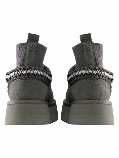 Женские угги UGG Tazz Platform Knit Grey 38 (24см) - Фото 4 Женские угги UGG Tazz Platform Knit Grey 38 (24см) - изображение 4