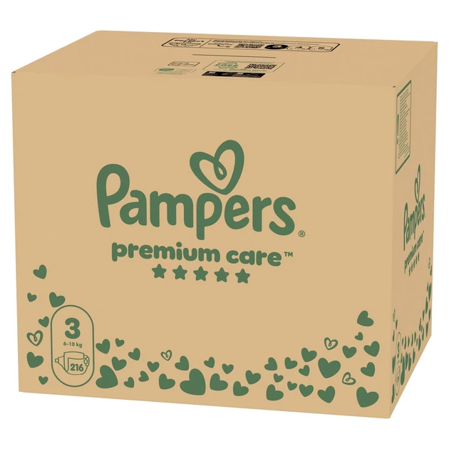 Підгузки Pampers Premium Care Розмір 3 (6-10 кг) 216 шт (8006530223539) - зображення 2